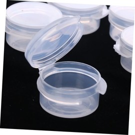 STOBAZA 25Pcs Transparent Round Weighing Jars Soil Sample Boxes with Lid for Labs Safe Material for Soil Storage Easy to Clean and Reuse for Weighing and Observing