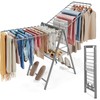 APEXCHASER Clothes Drying Rack Foldable, Metal Laundry Drying Rack Collapsible,