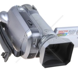 Fotodiox Video Camera, Camcorder DV Lens Hood, Sun Shade, 37mm Silver