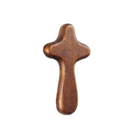 UAIAGM Palm Cross To Hold In Your Hand,Hand Held Olive Wood Clinging Cross Small Wooden Cross for Comfort and Prayer 4 Inch Caring Cross Jesus Cross Clinging Cross Present for Prayer