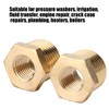 Brass Reducer, Brass Pipe Fitting 2 Pieces 1/2 NPT Male