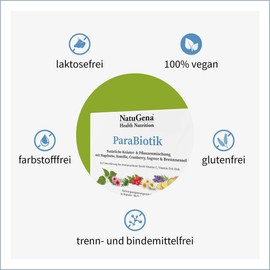 NatuGena ParaBiotik High Dose Herbal Blend to Support the Immune System / 90 Capsules (6 Day Pack)