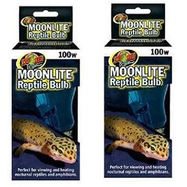 (2 Pack) Zoo Med Moonlite Reptile Bulbs - 100 Watts each