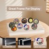 Boloyo Acrylic Challenge Coin Display Stand, Clear 6x4 inch 5