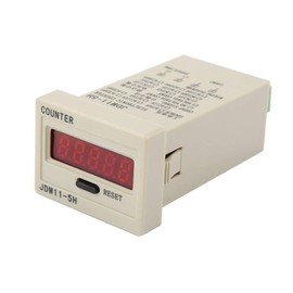 DIGITEN 0-99999 Digital Counter, LED Counter Electronic Counter JDM11-5H AC220V / DC36V / DC 24V / DC 12V (DC12V)