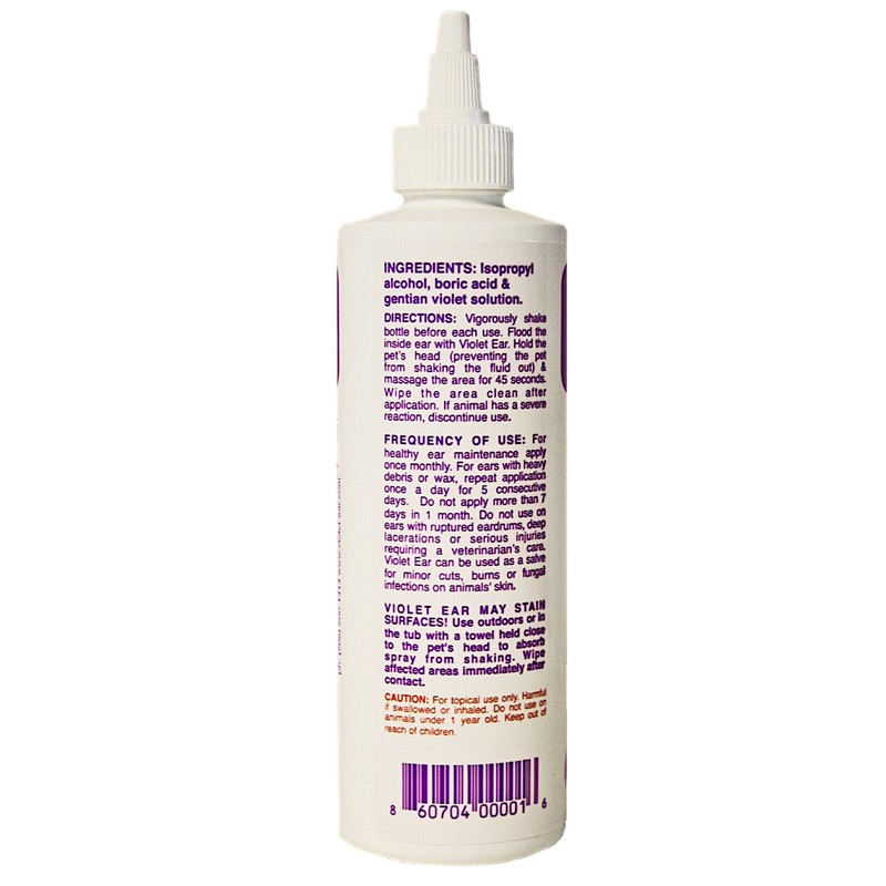 Best Dog and Cat Ear Care VIOLET PET EAR CLEANER
