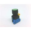 Idec HW1B-M1F10-G Non-Illuminated Push-Button Switch, Round, Green
