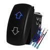 Up Down Momentary Rocker Switch 7P (ON)-Off-(ON) DPDT Mom Toggle