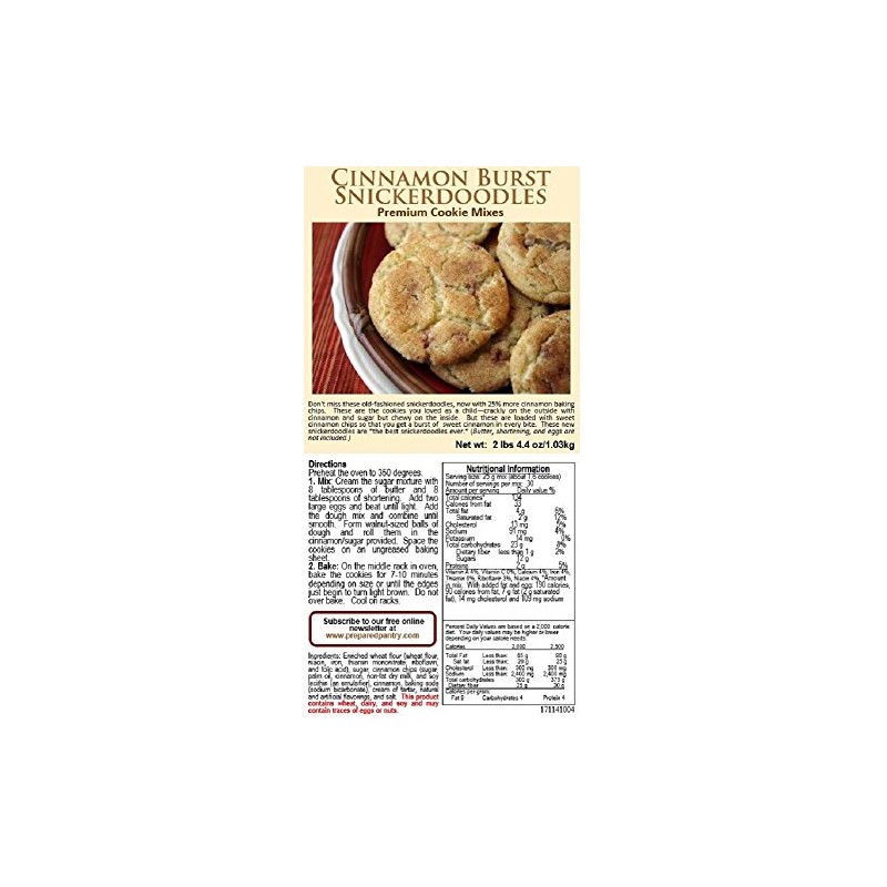 Cinnamon Chip Snickerdoodle Cookie Mix