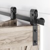 Roymelo 36" Bifold Sliding Barn Door Hardware Track Kit,Side Mounted