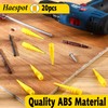 Haespot Yellow 20PCS Stripped Screw Hole Repair Anchor, Door Hinge