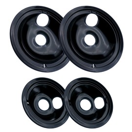 WB31M20 WB31M19 Porcelain Drip Pans and WB30M1 WB30M2 Surface Elements by SupHomie - Compatible with GE Hotpoint Range Stove