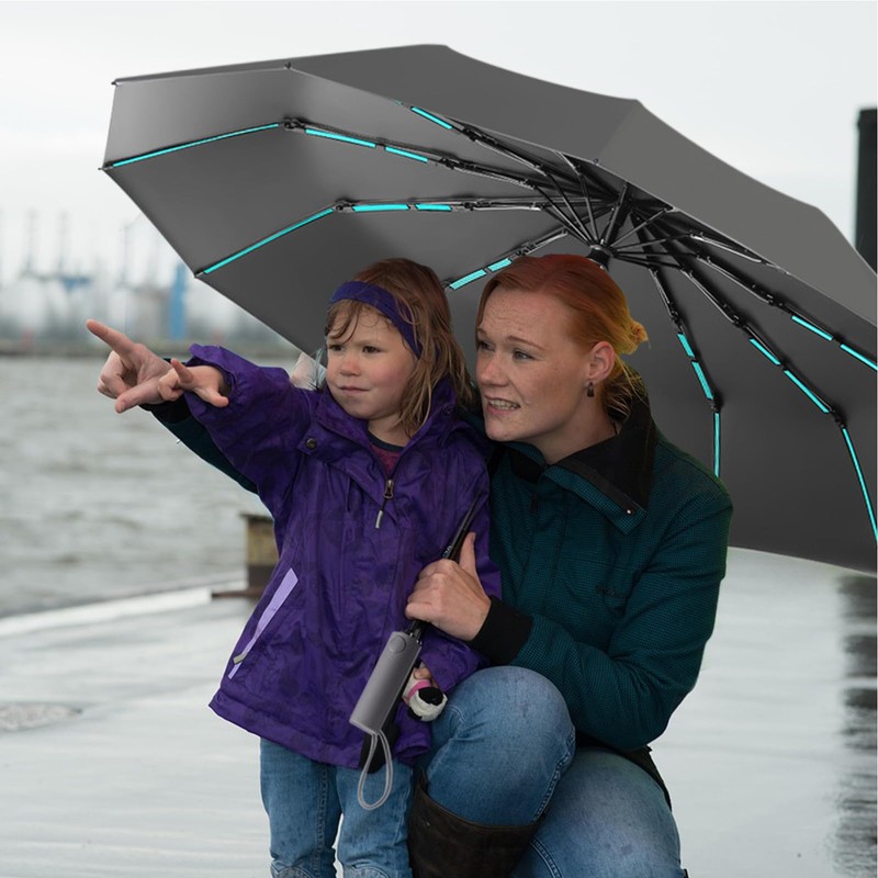 Repel Umbrella Windproof Travel Umbrellas for Rain - Easy Auto
