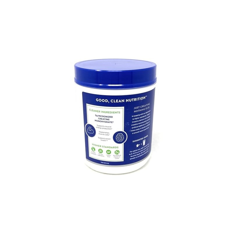 Orgain 5g Micronized Creatine Monohydrate, Unflavored, 1.48lbs