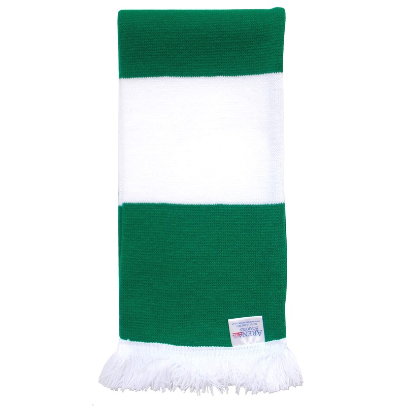 Hibernian Supporters Green and White Retro Bar Scarf