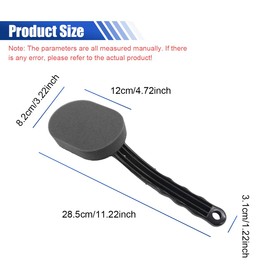 GAOLAOSY Tire Shine Applicator Brush, High-Density Sponge Tire Dressing Applicator Pad with Curved Long Handle, Multipurpose Detachable Car Detailing Cleaning Accessories (2PCS)