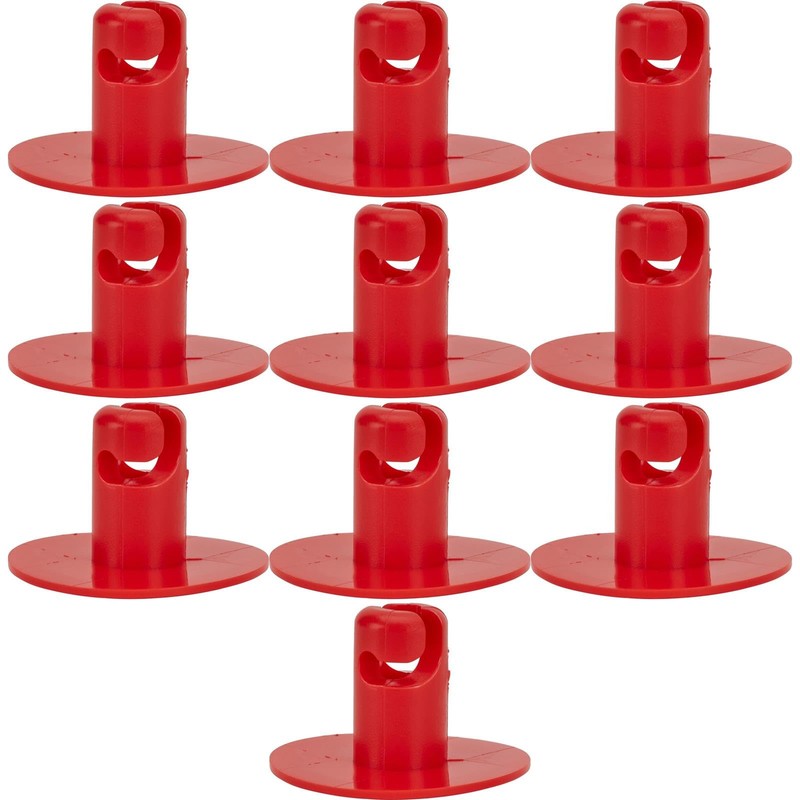 Plastic Large Head Quarter Turn Fasteners-.500 Inch Grip-Blue-Pack/10