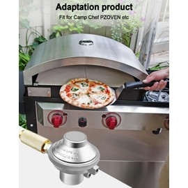 Oven Regulator Replace SPG25-17 Fit for Camp Chef PZOVEN Coven COVEND Covent and Deluxe Outdoor Camping Oven, Oven Propane Regulator Adapter Fit for 2-Burner Stove and Italia Artisan Pizza Oven