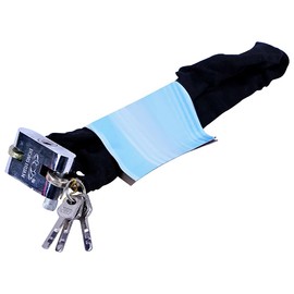 Riloer Bicycle Chain Lock Heavy Duty Safety Padlock Metal Chain Cloth Square Head Chain Lock Bicycle General Anti-Theft Lock (60CM), 26 * 60cm/(10" * 1.9 Ft)