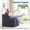 Folding Sofa Bed Convertible 4 in 1 Sleeper Chair Gray