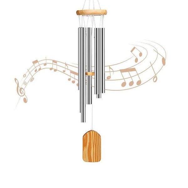 YFFSFDC Mini Wind Chime Entrance Chime Indoor Outdoor Furin Healing Exterior Good Luck Decoration Interior Metal 6 Pipe Wind Chime (1 Wind Chime)