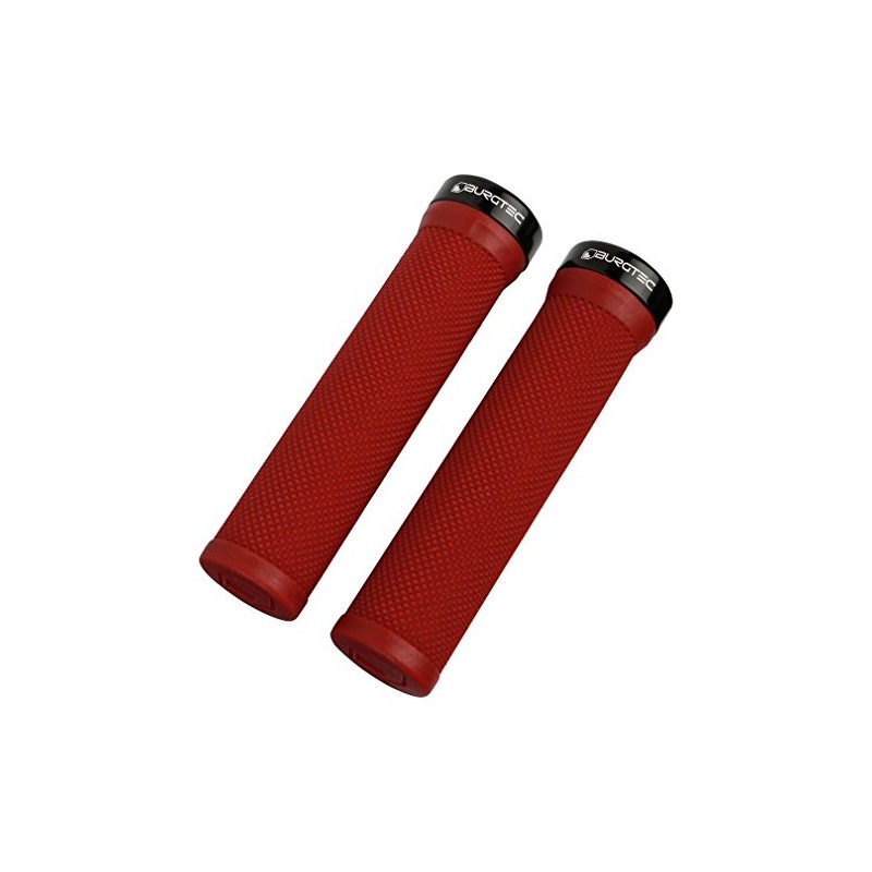 Burgtec Bartender Grips Bike Bicycle Handlebar Grips, Red, One Size