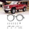 Pyhodi 25 Inch 6AN Power Steering Pump Hose Kit, Nylon