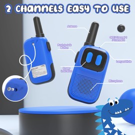 Holiky Toys for Ages 5-7 Boys Girls, Walkie Talkies for Kids 1000FT Range 2 Channels 2 Way Radio Toy Christmas Birthday Gifts for Girls Boys Ages 3 4 5 6 7 8 9 Camping Hiking Outdoor Games