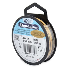 Beadalon, .024 in / 0.61 mm, 10 ft / 3.1 m, Stainless Steel
