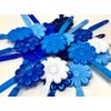 Tara Girls Self Hinge Plastic Flower Hair Barrettes 18 Pieces