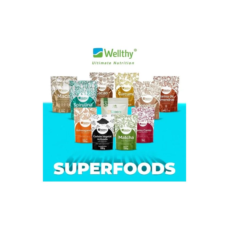 Wellthy Superfoods Spirulina 350g