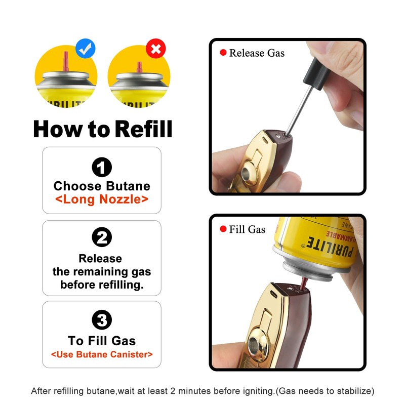 Cigar Lighters and Cutter Set Triple Jet Flame Lighter with