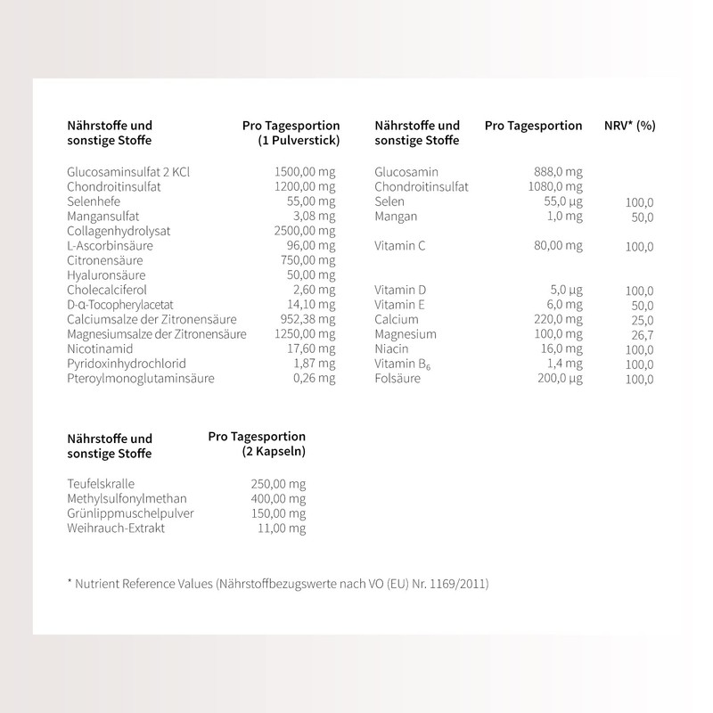 BodyFokus ArthroKraft Revital, 19-fold complex including collagen, MSM, glucosamine and