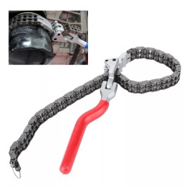 común (uso) Llave De Filtro De Aceite Tipo Cadena 13,8in Mango Largo