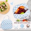 DIGOBAY 4PCS Corduroy Backpack For Girls with Lunch Box Pencil