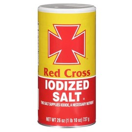 Red Cross Iodized Salt This Salt Supplies Iodide 26 Oz. Pack Of 3.