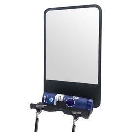 Infitrans Shower Mirror for Shaving Fogless with Multifunctional Storage for Razor and Shaving Foam Canister,Adjustable Angle Mirror