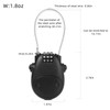 NBYT Luggage Locks - Combination Lock, Black, 27" Circumference, 10,000