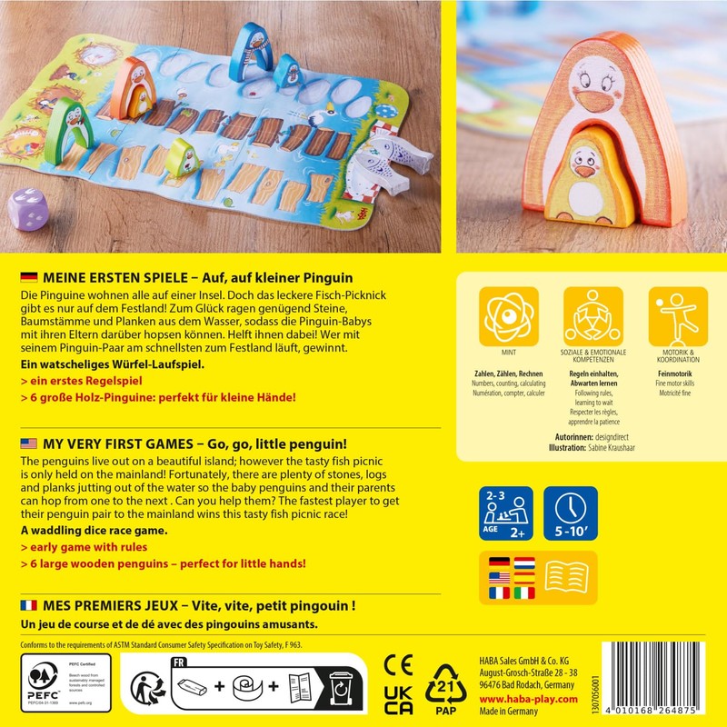 HABA Premiers, Vite Petit Penguin Society for Children, 307059, 307059,