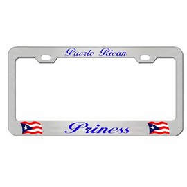 Puerto Rican Princess Puerto Rico License Plate Frame/Car Accessories Car Tag Holder