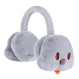 Moonlove Women Girls Winter Plush Earmuffs Unisex Adults Teens Cartoon Animals Thermal Ear Warmers Indoor Outdoor Warm Earflaps Ear Cover Gift for Birthday Christmas New Year