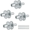 Fardtry 4 Sets Metal M12 Bed Post Connectors, Three Holes