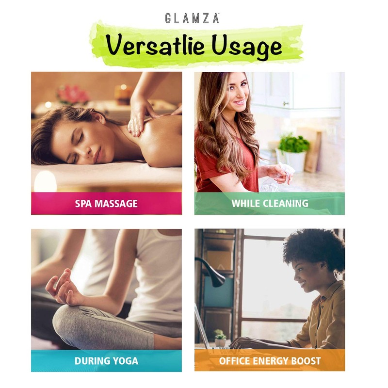 Glamza Premium Essential Oils Organic Pure Natural Therapeutic Aromatherapy Gift