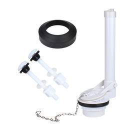 WC-Spülventil-Set, Universal-Ersatz-Toilettenbehälter-Reparatur-Set mit Klappe und Kette für Home Office (5,1 cm)