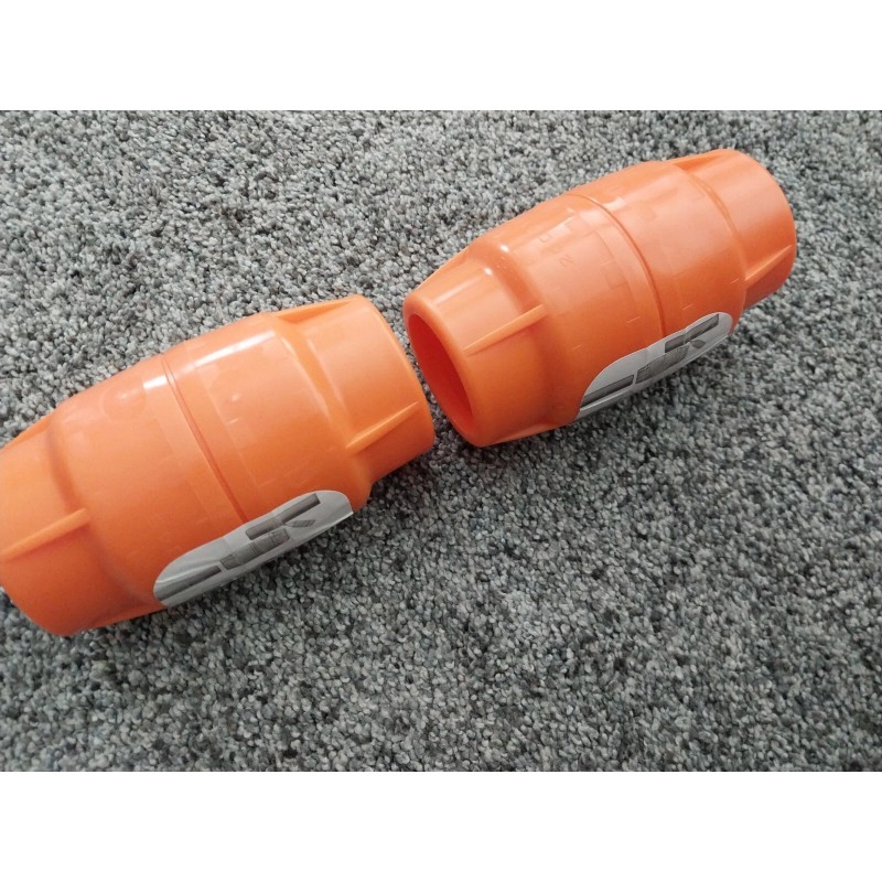 Dura-Line 1-1/4" Dura-Line 20001845 Orange Push Lock Conduit Coupler