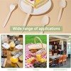 [150 Pack] Compostable No Plastic Spoons No Plastic Utensils,Biodegradable 6
