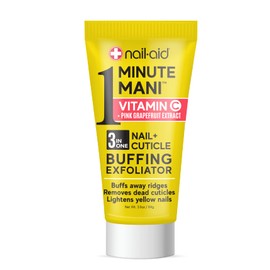Nail-Aid - Vitamin C + Pink Grapefruit Extract - 3-In-1 Nail + Cuticle Buffing Exfoliator