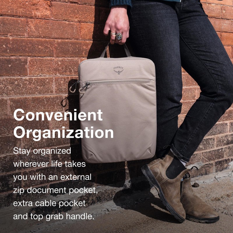 Osprey Daylite 14-Inch Laptop Sleeve, Tan Concrete