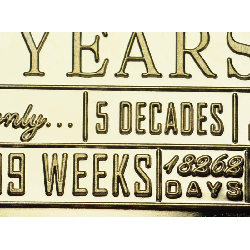 The Commemorative Coin Company 50th Birthday 24ct Gold Commemorative. Unique