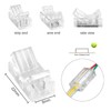 RGBZONE 2-Pin 8mm COB LED Strip to Wire Connector, Solderless